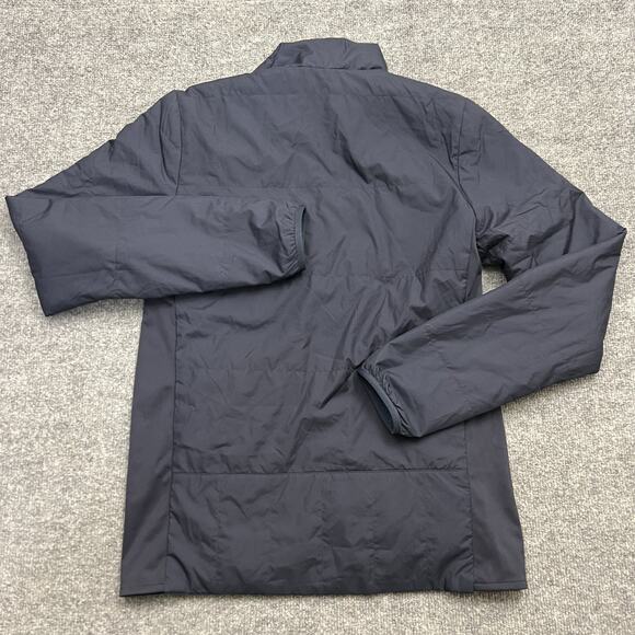 Salomon Drifter Mid Jacket Mens Small Night Sky Blue Black Reversible PrimaLoft - Picture 9 of 15